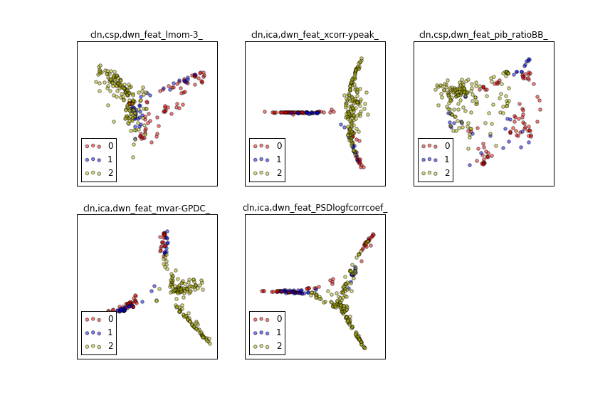 t-SNE of EEG features